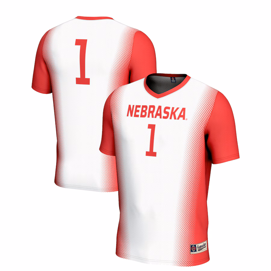 Unisex GameDay Greats #1 White Nebraska Huskers  Lightweight Women's Soccer Jersey