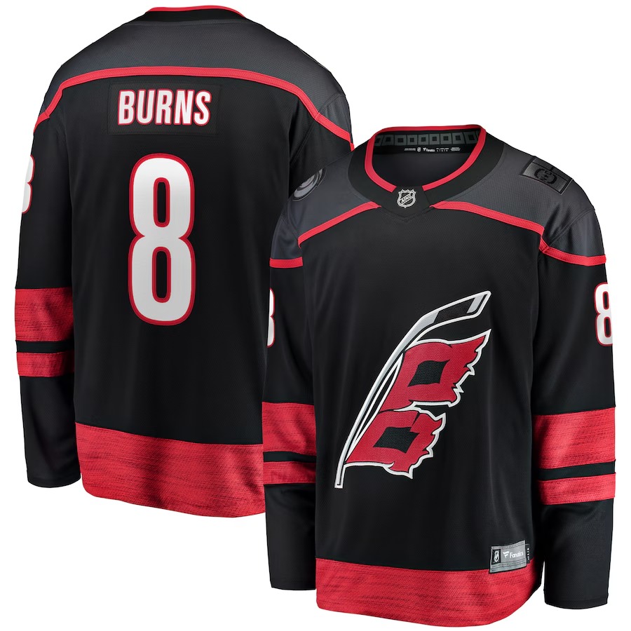Men's Carolina Hurricanes Brent Burns Fanatics Black Home Breakaway Player Jersey