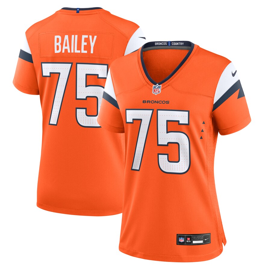 Women's Denver Broncos Quinn Bailey Nike Orange Team Game Jersey