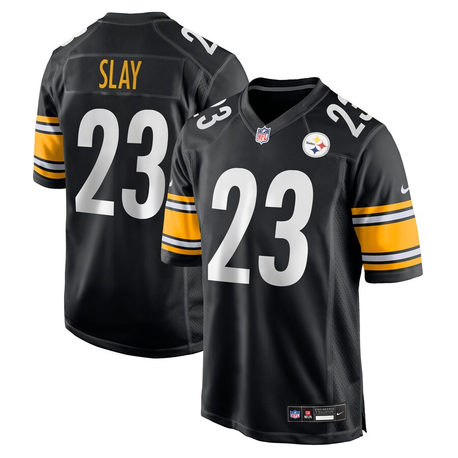 Men's Pittsburgh Steelers Darius Slay Nike Black Team Game Jersey