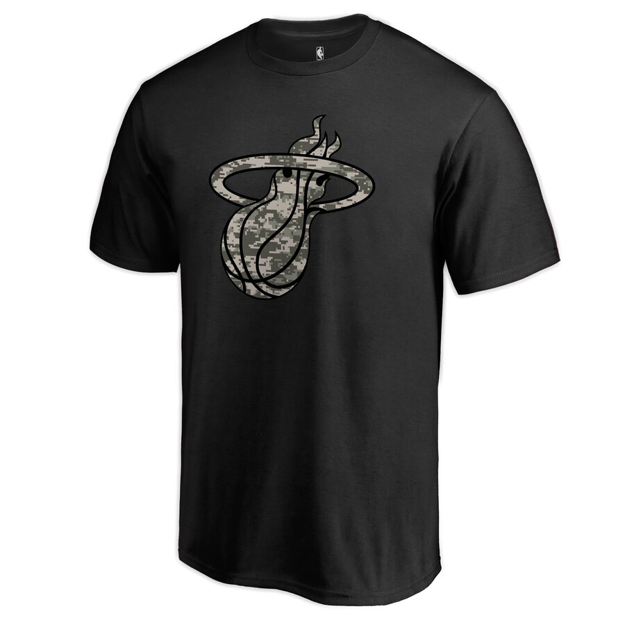 Men's Miami Heat Black Cloak Camo T-Shirt
