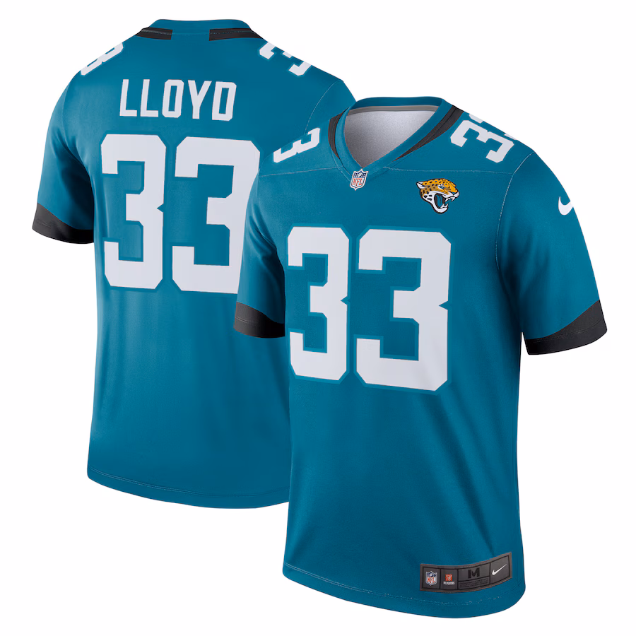 Men's Jacksonville Jaguars Devin Lloyd Nike Teal Team Legend Player Performance Top