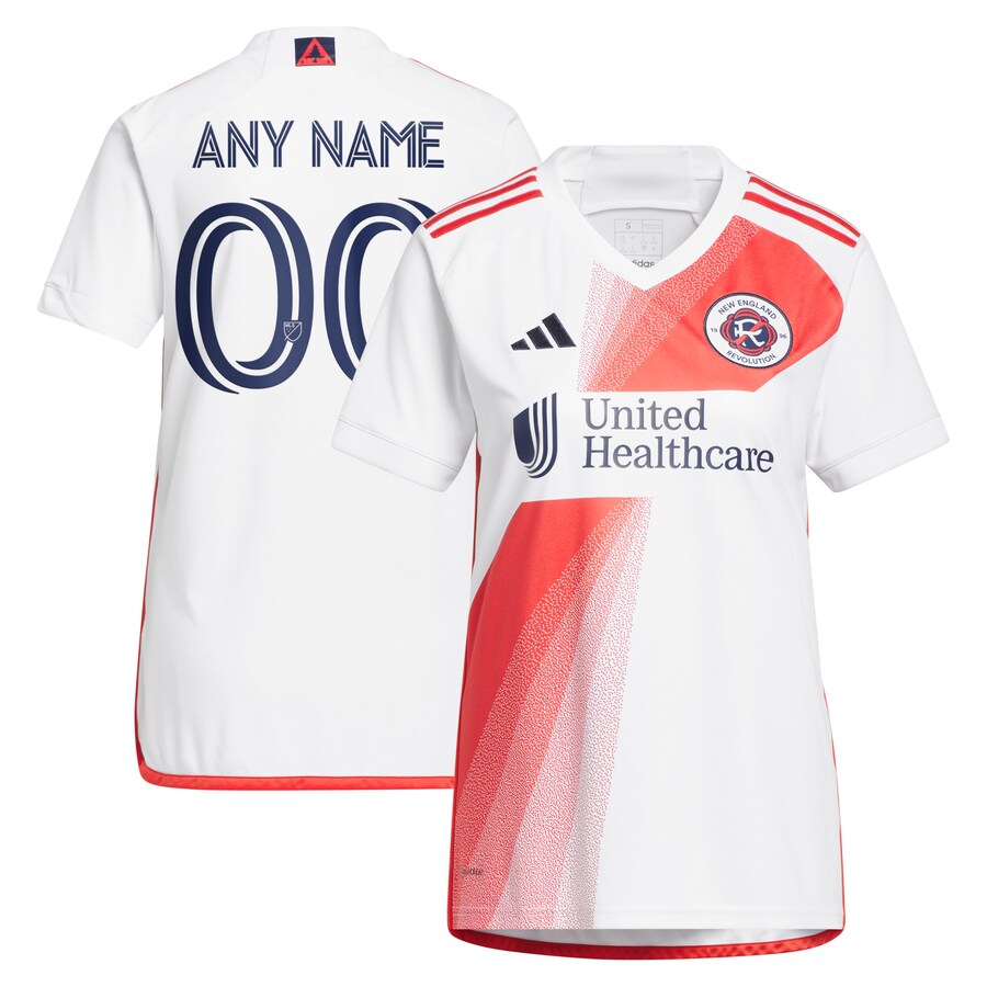 Women's New England Revolution adidas White 2023 Defiance Replica Custom Jersey