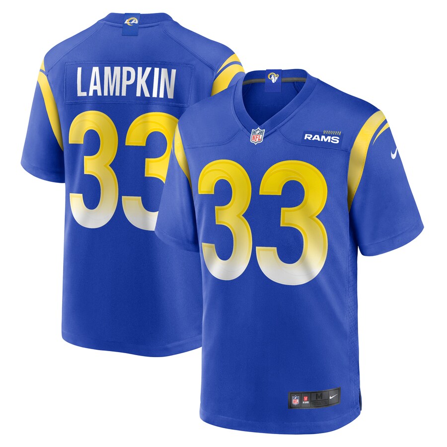 Men's Los Angeles Rams Cam Lampkin Nike  Royal Game Jersey