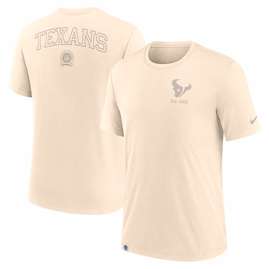 Men's San Francisco 49ers Fanatics Cream Elements Weathered Tonal Future Ground T-Shirt