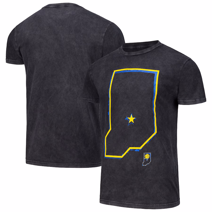 Unisex Indiana Pacers Stadium Essentials Black Vintage T-Shirt