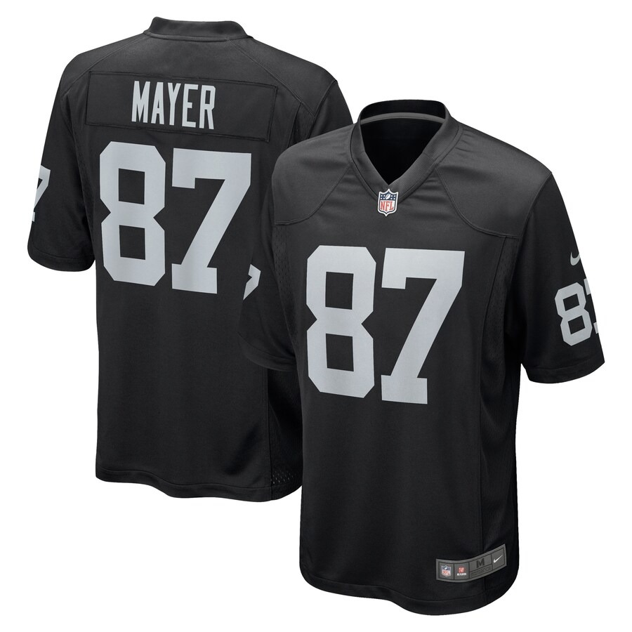 Men's Las Vegas Raiders Michael Mayer Nike Black Game Jersey