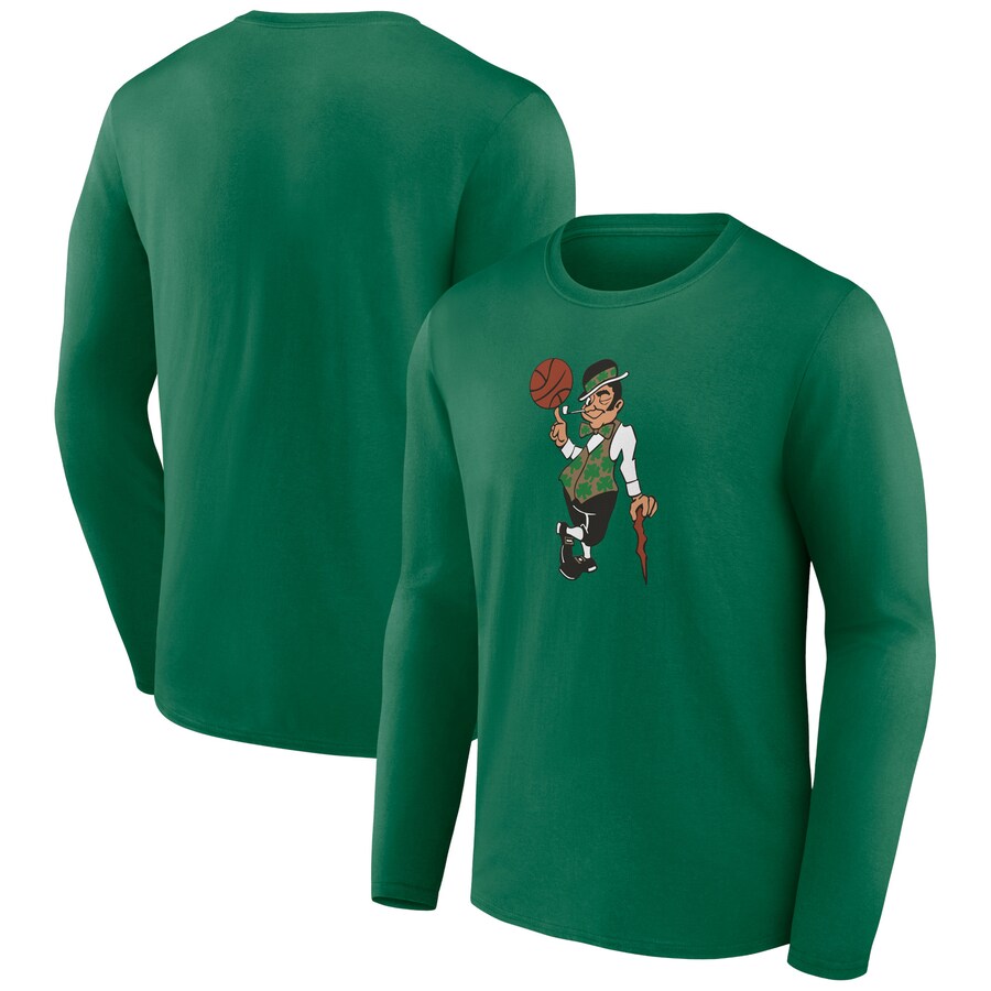 Men's Boston Celtics Green Alternate Logo Long Sleeve T-Shirt