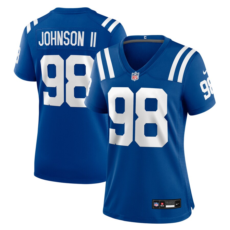 Women's Indianapolis Colts Eric Johnson II Nike Royal Team Game Jersey
