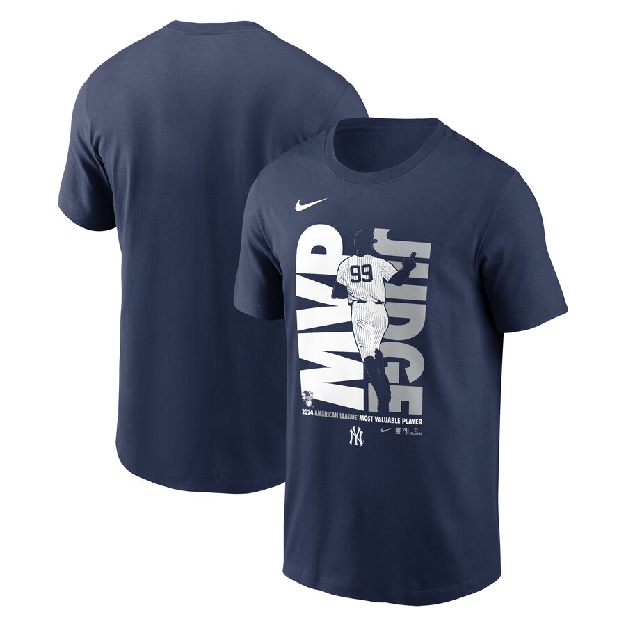 Men's New York Yankees Aaron Judge Nike Navy 2024 American League MVP T-Shirt