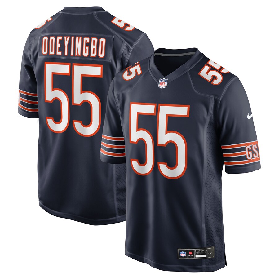 Men's Chicago Bears Dayo Odeyingbo Nike Navy Team Game Jersey
