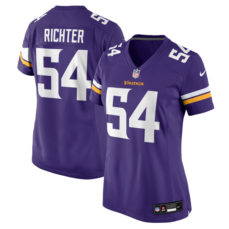 Women's Minnesota Vikings Bo Richter Nike Purple Team Game Jersey
