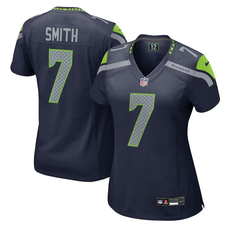 Women's Seattle Seahawks Geno Smith Nike College Navy Team Game Jersey