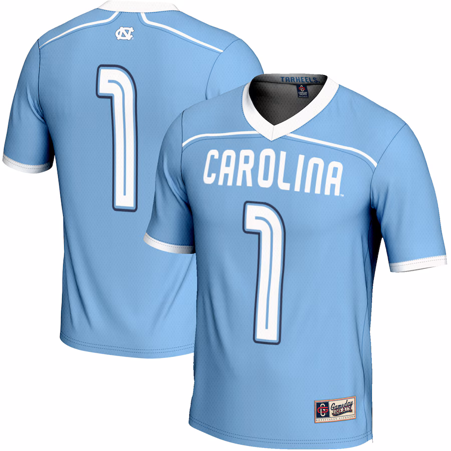 Youth GameDay Greats #1 Carolina Blue North Carolina Tar Heels Lightweight Men's Lacrosse Jersey