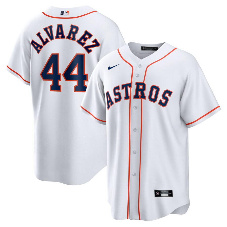 Men's Houston Astros Yordan Álvarez Nike White Home Replica Player Jersey