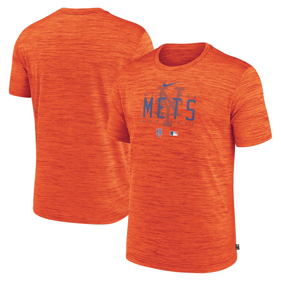 Men's New York Mets Nike Orange Authentic Collection Velocity Performance Practice T-Shirt