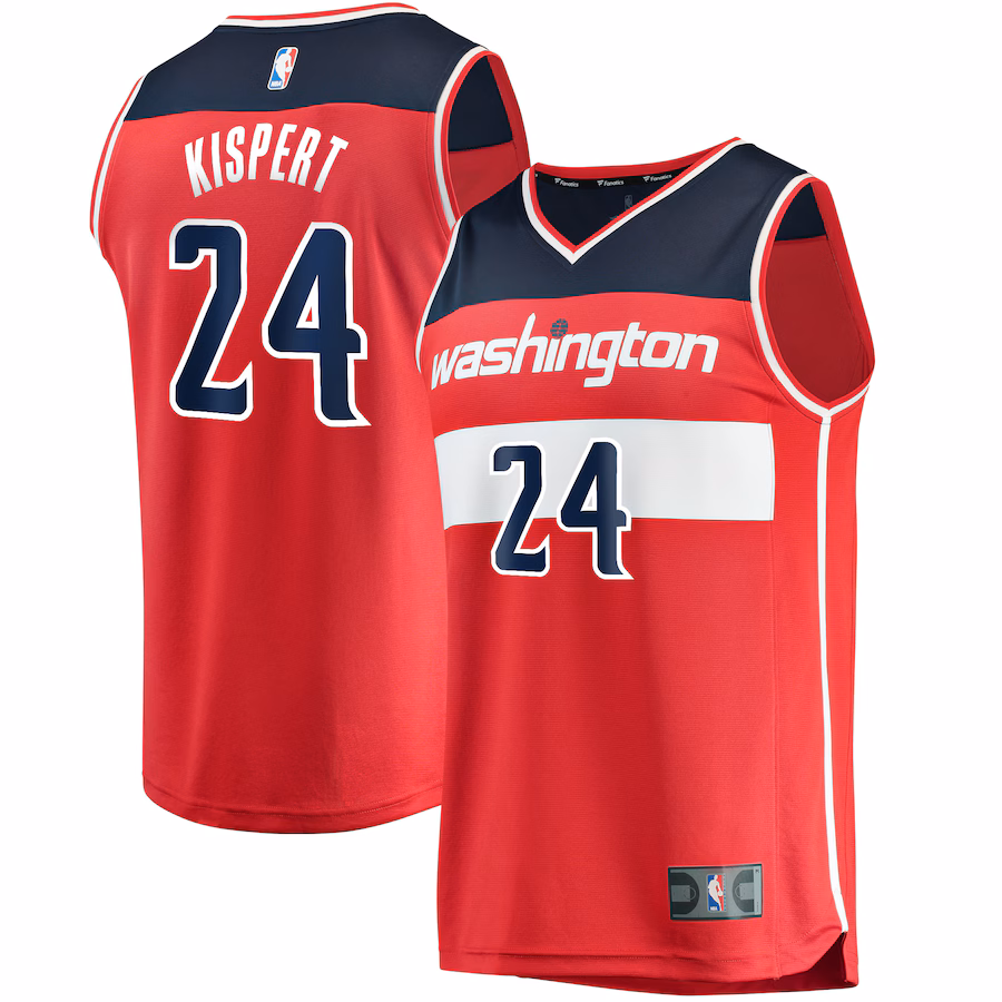 Youth Washington Wizards Corey Kispert Fanatics Red Fast Break Replica Jersey - Icon Edition