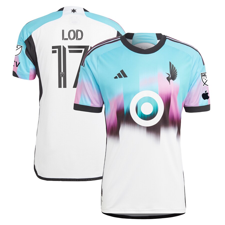 Men's Minnesota United FC Robin Lod adidas White 2023 The Northern Lights Kit Authentic Jersey