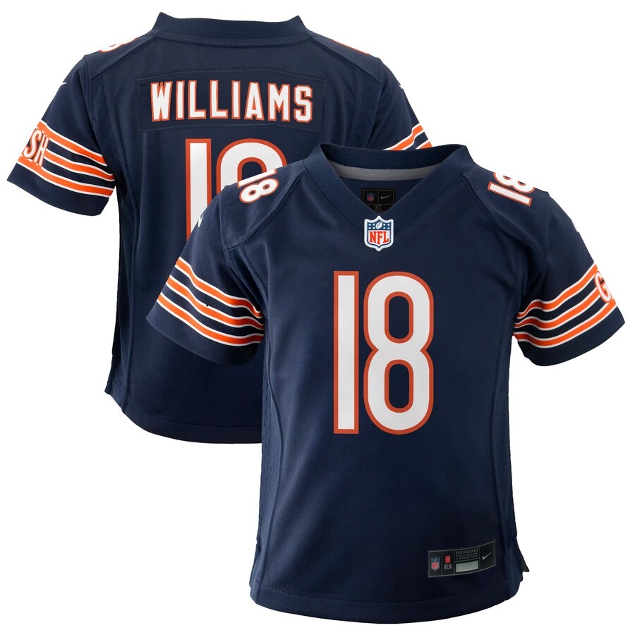 Youth Chicago Bears Caleb Williams Nike Navy Player Game Jersey