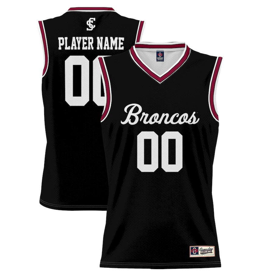 Santa Clara Broncos GameDay Greats Unisex NIL Pick-A-Player Lightweight Basketball Jersey - Black