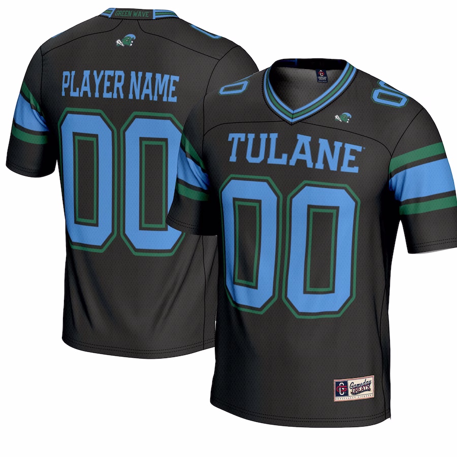 Tulane Green Wave GameDay Greats Youth NIL Pick-A-Player Football Jersey - Black