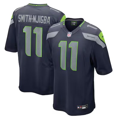 Men's Seattle Seahawks Jaxon Smith-Njigba Nike College Navy Game Jersey