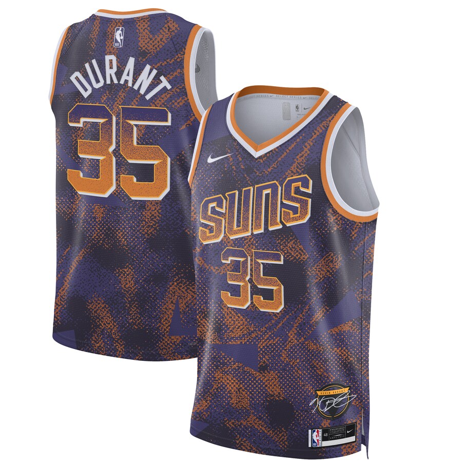 Unisex Phoenix Suns Kevin Durant Nike Purple 2025 Select Series Swingman Player Jersey