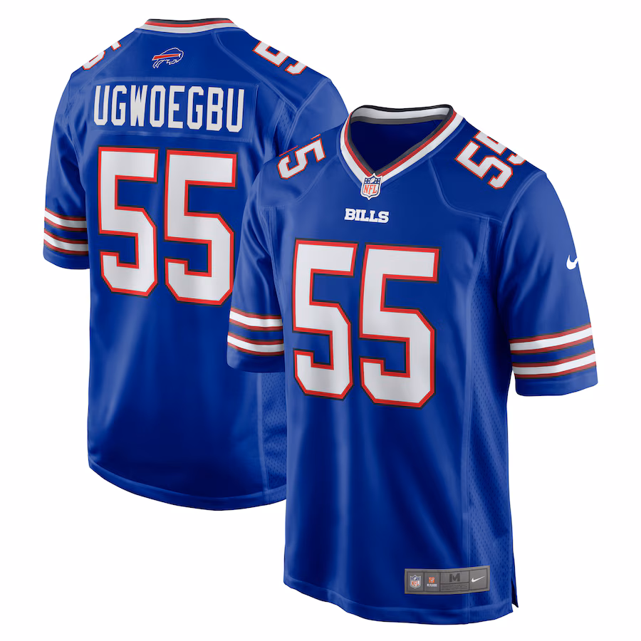 Men's Buffalo Bills David Ugwoegbu Nike  Royal Game Jersey