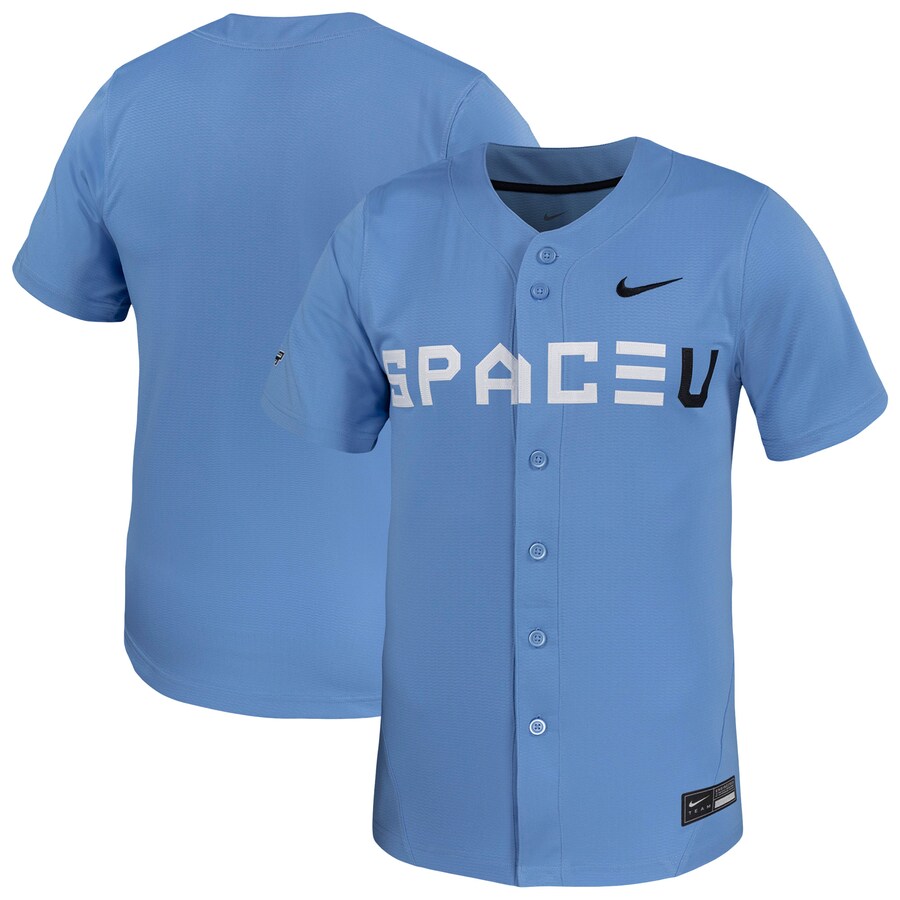 Men's Nike Light Blue UCF Knights Replica Baseball Jersey