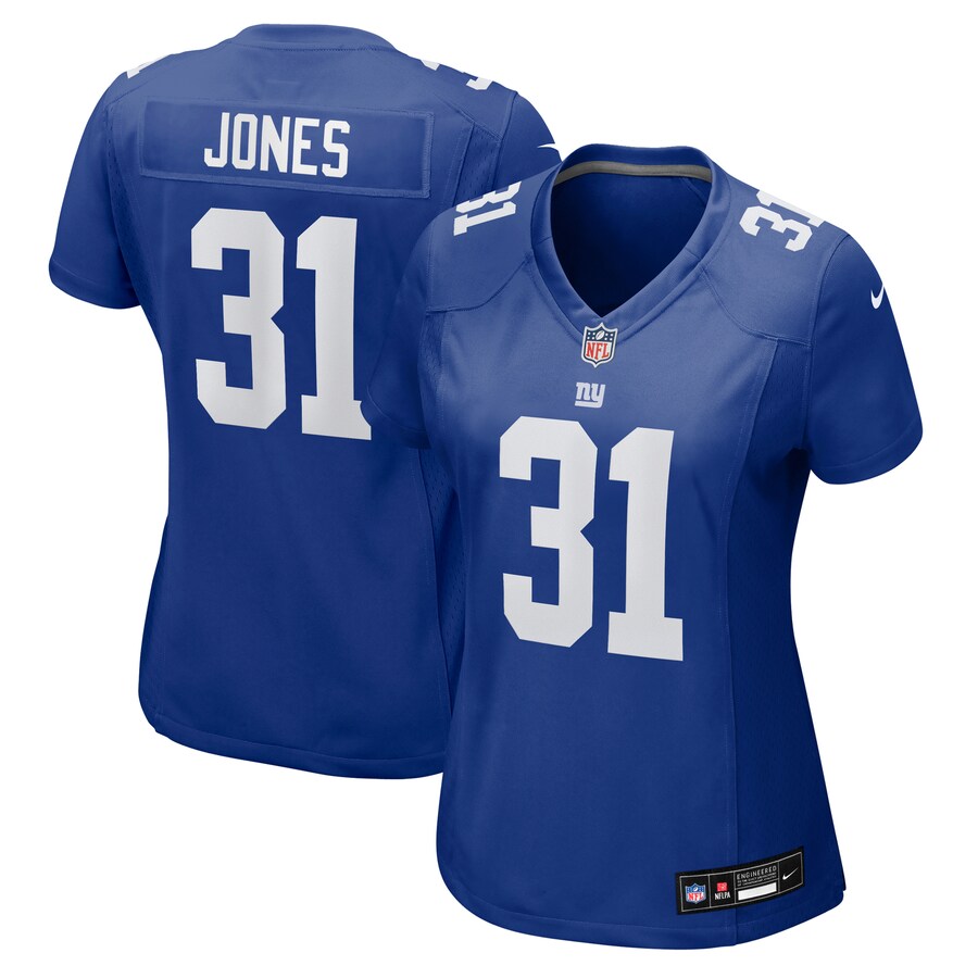 Women's New York Giants Nic Jones Nike Royal Team Game Jersey