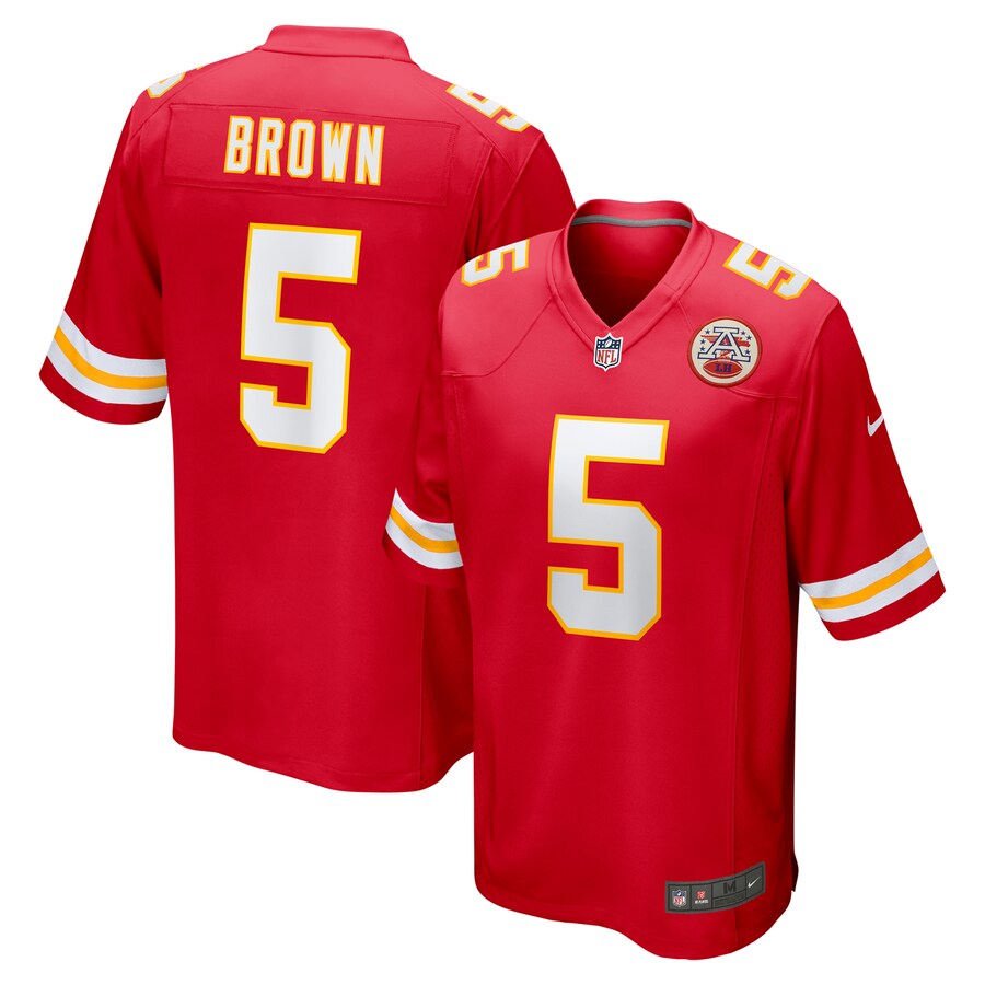 Men's Kansas City Chiefs Marquise Brown Nike Red Game Jersey