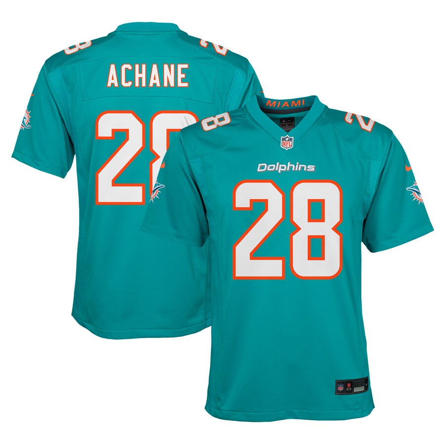 Youth Miami Dolphins De’Von Achane Nike Aqua Game Jersey