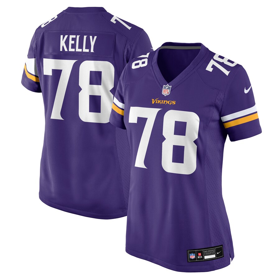 Women's Minnesota Vikings Ryan Kelly Nike Purple Team Game Jersey