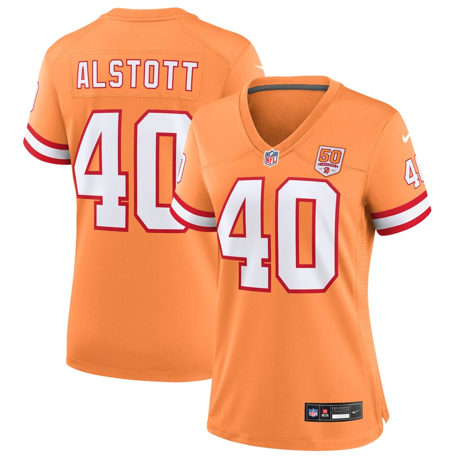 Women's Tampa Bay Buccaneers Mike Alstott Nike Creamsicle 50th Season Game Jersey