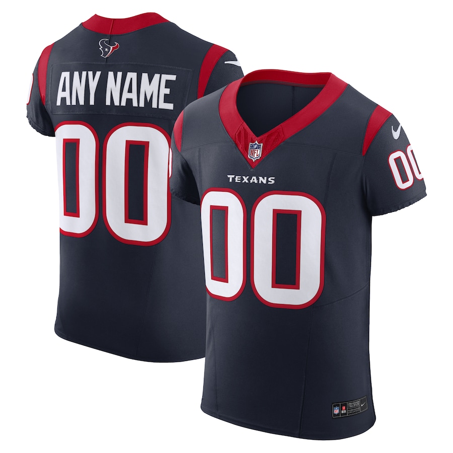 Men's Houston Texans Nike Navy Vapor F.U.S.E. Elite Custom Jersey