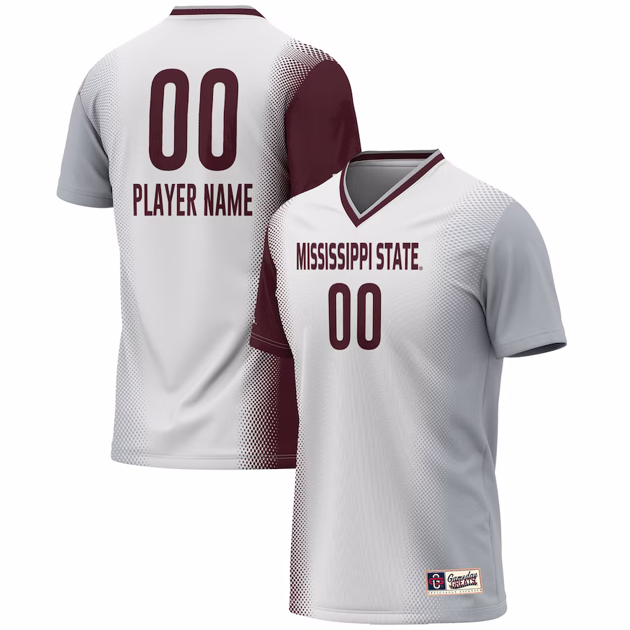 Mississippi State Bulldogs GameDay Greats Unisex NIL Pick-A-Player Lightweight Women's Soccer Jersey - White