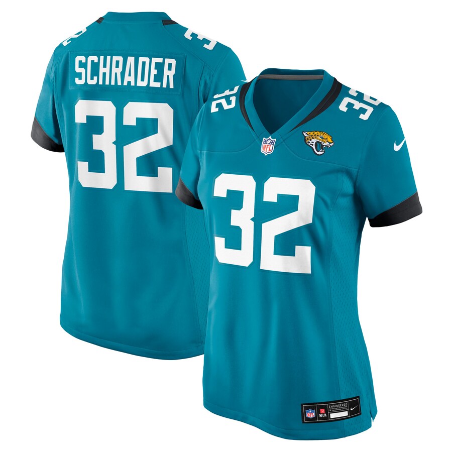 Women's Jacksonville Jaguars Cody Schrader Nike Teal Team Game Jersey