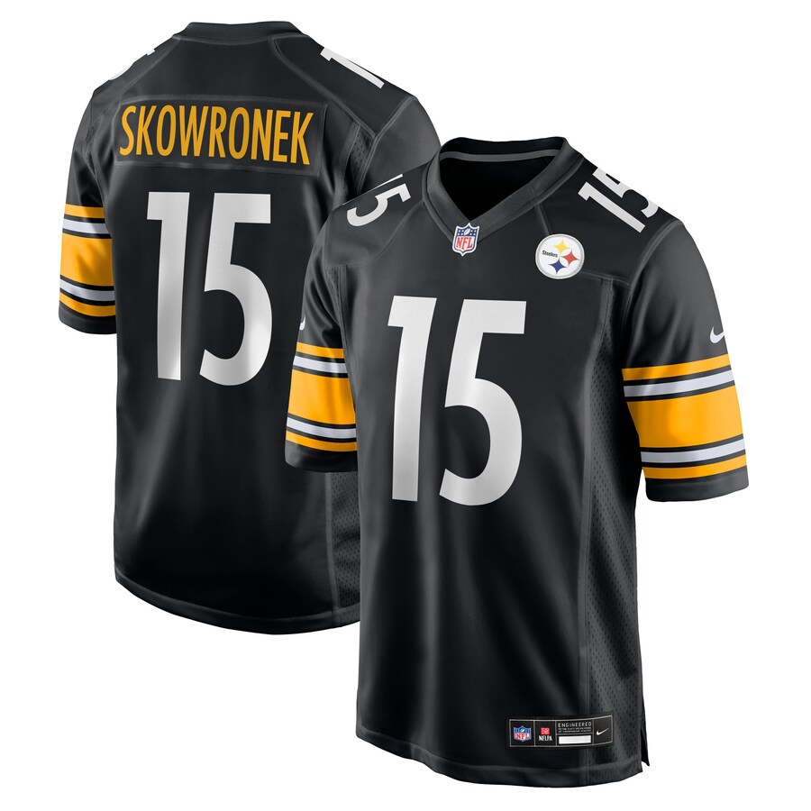Men's Pittsburgh Steelers Ben Skowronek Nike Black Team Game Jersey
