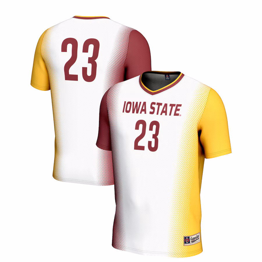 Unisex GameDay Greats #23 White Iowa State Cyclones  Lightweight Women's Soccer Jersey