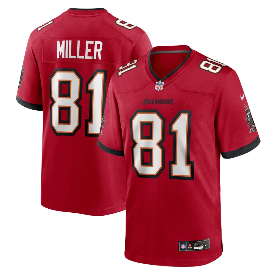 Men's Tampa Bay Buccaneers Ryan Miller Nike Red Team Game Jersey
