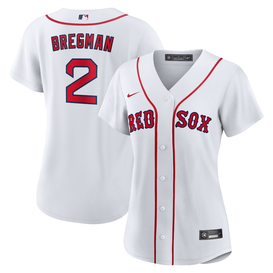Women's Boston Red Sox Alex Bregman Nike White Home 1.0 Replica Player Jersey