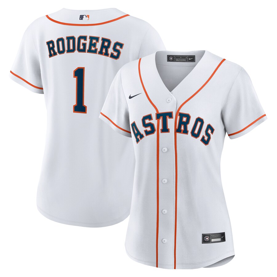 Women's Houston Astros Brendan Rodgers Nike White Home Replica Jersey