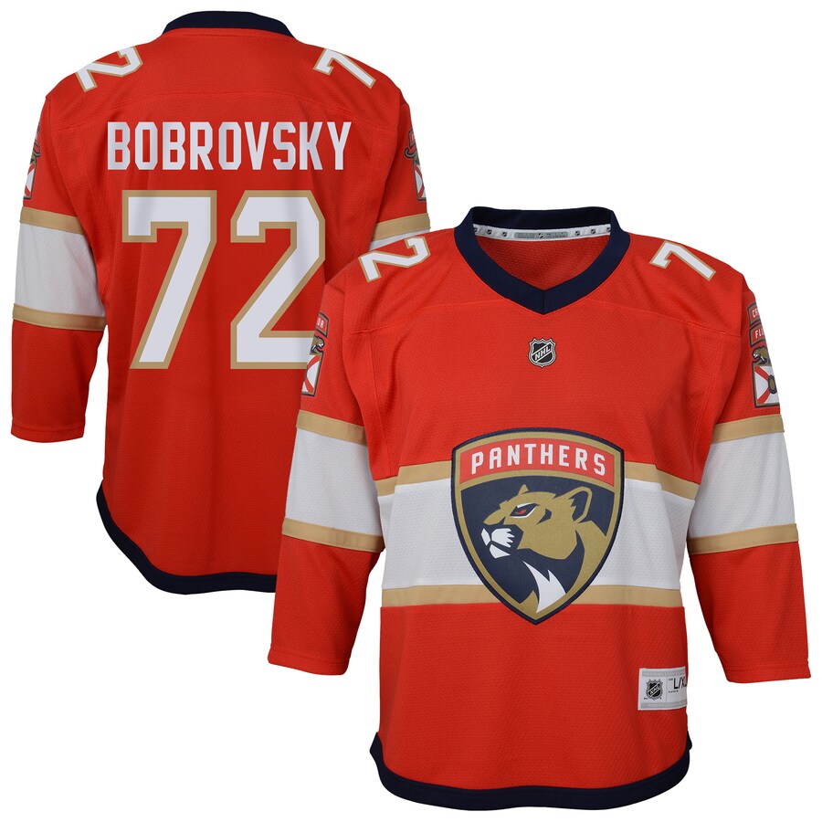 Youth Florida Panthers Sergei Bobrovsky Red Alternate Replica Player Jersey