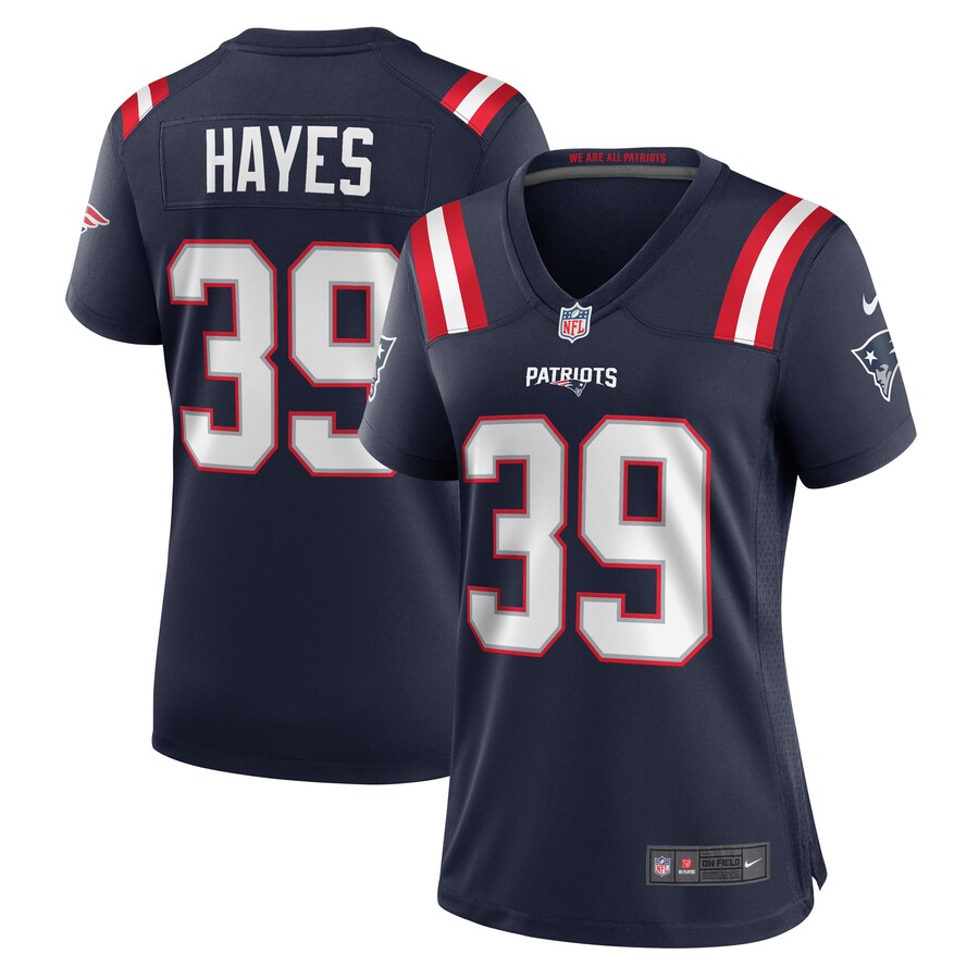 Women's New England Patriots Tae Hayes Nike Navy Game Jersey