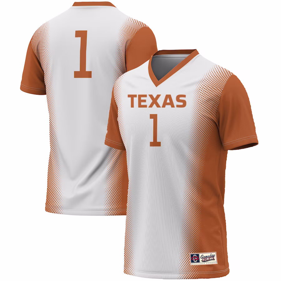 #1 Texas Longhorns GameDay Greats Youth  Lightweight Women's Soccer Jersey - White
