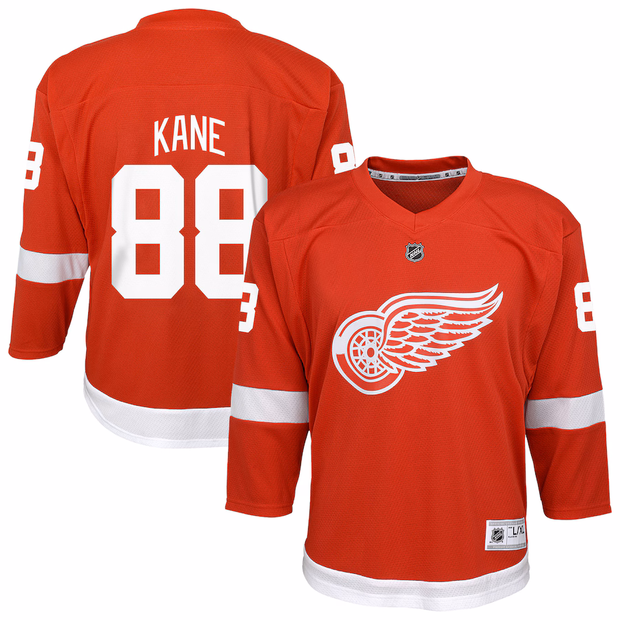 Youth Detroit Red Wings Patrick Kane Red Alternate Replica Player Jersey