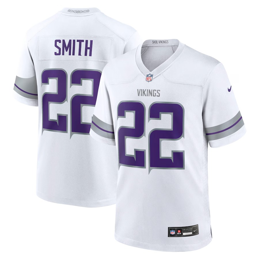 Men's Minnesota Vikings Harrison Smith Nike  White Alternate Game Jersey