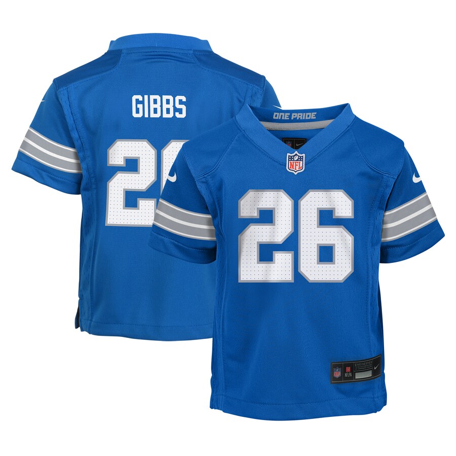 Preschool Detroit Lions Jahmyr Gibbs Nike Blue Player Game Jersey