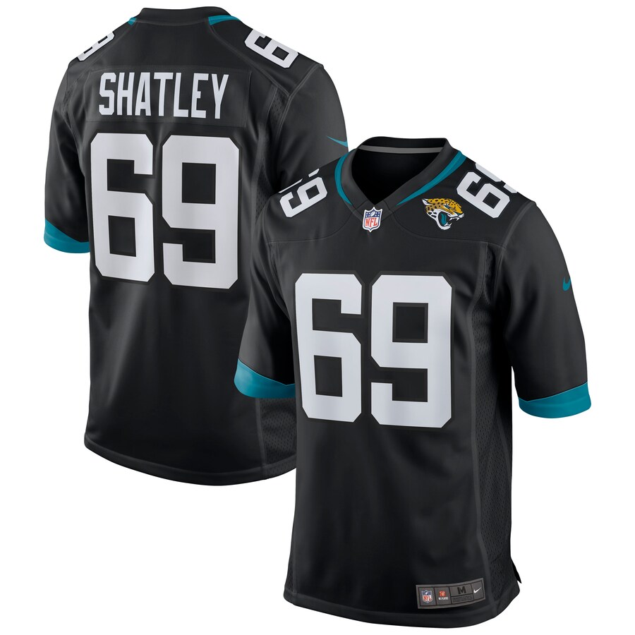 Men's Jacksonville Jaguars Tyler Shatley Nike Black Alternate Game Jersey