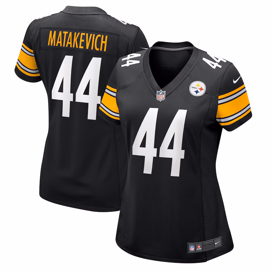 Women's Pittsburgh Steelers Tyler Matakevich Nike Black Team Game Jersey